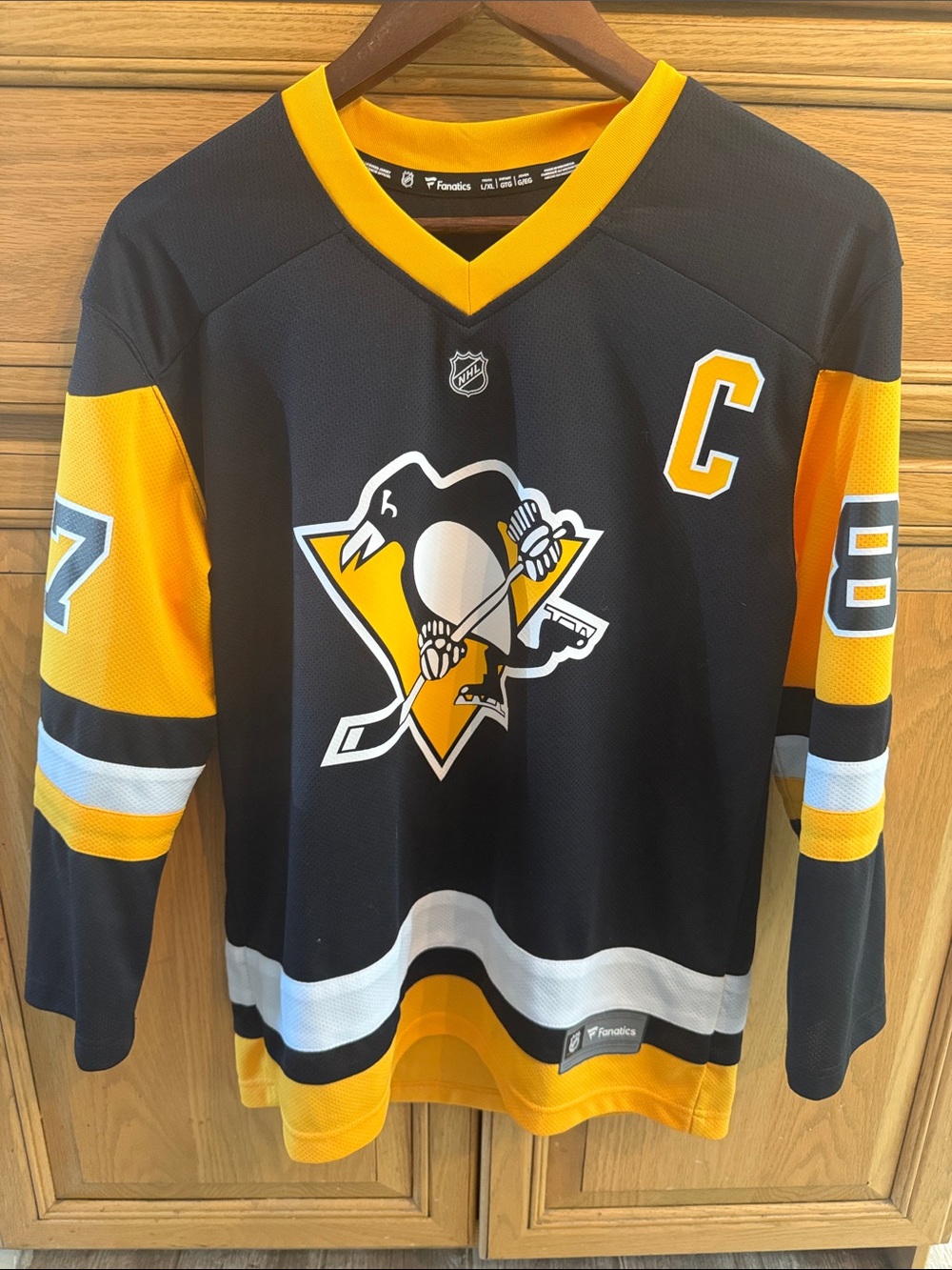 Pittsburgh Penguins Fan Crosby Jersey - Black & Gold